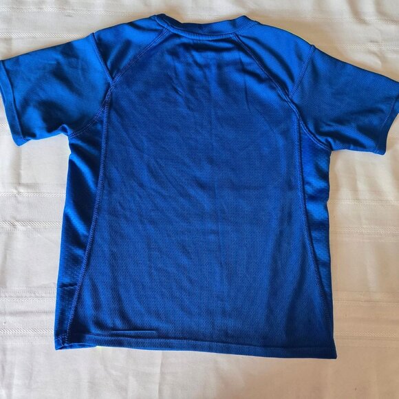 Boy's Size Medium Short Sleeve Blue & Yellow Dri-Star Athletic op - Picture 6 of 9